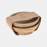 Home Deco and More Mango Wood 2-piece Bowl Set, Packshot View