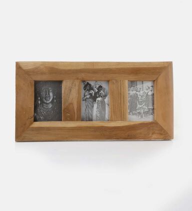 Wooden 3-sections Photo Frame