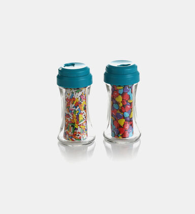 Glass Sprinkle Shakers 2-piece Set