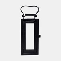 Leatherette Handle Metal Lantern