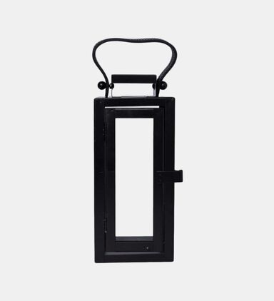 Leatherette Handle Metal Lantern