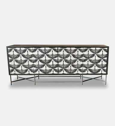 Home Deco and More Swan Iron Buffet Table 203 X 45.5 X 81 Cm, Packshot View