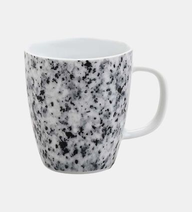Salt and Pepper Masonry Porcelain Granite Mug, Packshot View
