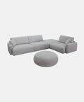 Home Deco and More 2-seater Sofa Set, Grey, Packshot View