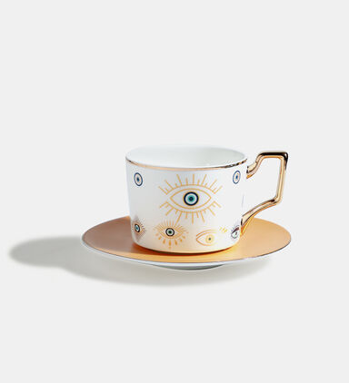 Home Deco and More Eye Coffee Cup Tray Ceramic Set, Packshot View
