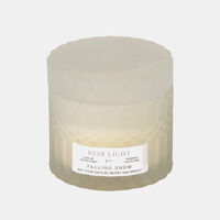 Falling Snow Glass Scented Candle