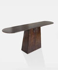 Home Deco and More Aron Wooden Iron Console Table, Packshot View