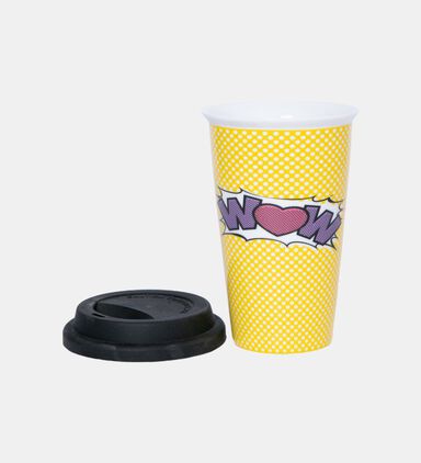 Rosanna Pellegrini Wow Printed Travel Mug, Packshot View