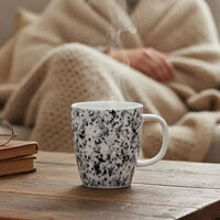 Salt and Pepper Masonry Porcelain Granite Mug, Packshot View