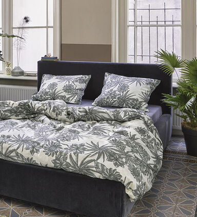 Essenza Nya Cotton Satin Bed Set, Taupe, 140x220-cm, Packshot View