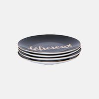 Suiree Noire 4-piece Plates Set