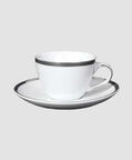 Silver-rimmed Coffee Cup 6-piece Set