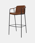 Dan Form Boto Synthetic Leather Bar Chair, Brown, Packshot View