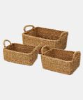 Home Deco and More Willow 3-piece Rectangular-shape Basket Set, Packshot View