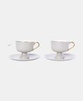 French 6-piece Coffee Cup Saucer Set