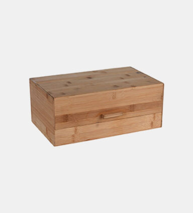 Wooden Rectangular Bread Bin