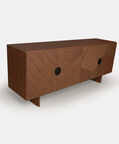 Home Deco and More Marley Walnut Sideboard, Natural, 200x50x82-cm, Packshot View