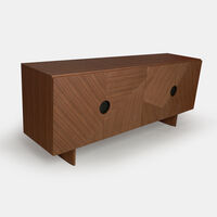 Home Deco and More Marley Walnut Sideboard, Natural, 200x50x82-cm, Packshot View