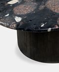 Home Deco and More Gobi Norvigo Marble Coffee Table, Black, 94x98-cm, Packshot View