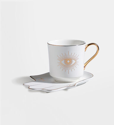 Home Deco and More Eye Cup Hamsa Tray 2-piece Set, Packshot View