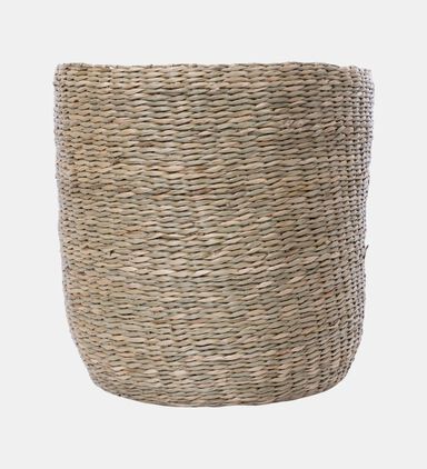 Seagrass Flower Embellished Basket