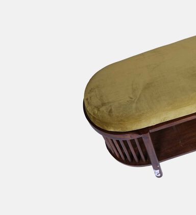 Home Deco and More Martinelli Hallway Olive Bench, Olive, 122x40x47-cm, Packshot View