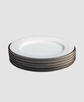 Home Deco and More Gold-rimmed Dinner Plates 6-piece Set - 27 Cm, Packshot View