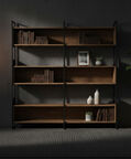 Home Deco and More Judy Iron Pine Bookcase, Packshot View