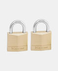 Steel Brass Padlocks 2-piece Set