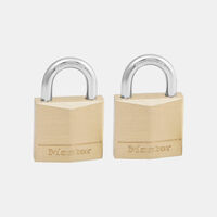 Steel Brass Padlocks 2-piece Set