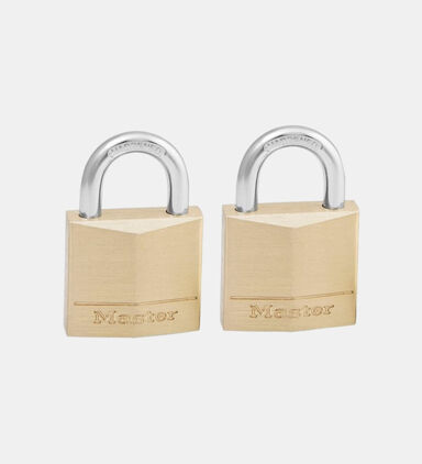 Steel Brass Padlocks 2-piece Set