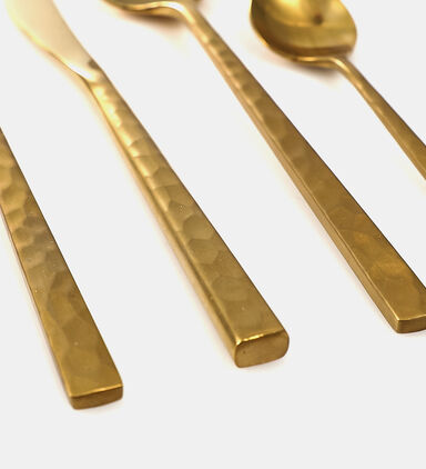 The Fuse Hammered 24-piece Cutlery Set