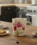 Home Deco and More Flowerfield Flroal Mug, Tulip, Packshot View
