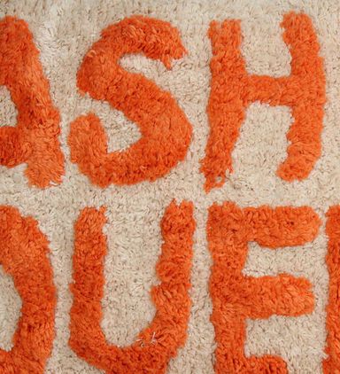 Kersten Fashion Queen Inscribed Rectangular Cotton Throw Pillow, Packshot View