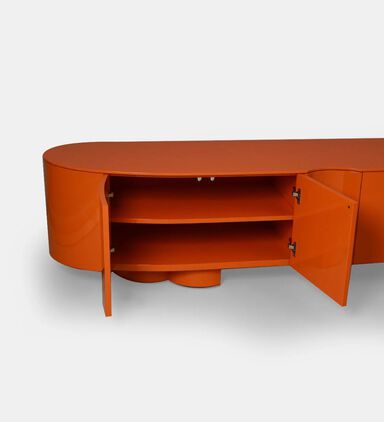 Home Deco and More Tokyo Tv Iron Unit, Orange, 220x50x51-cm, Packshot View