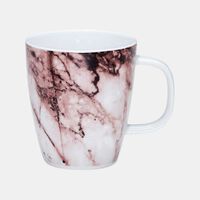Salt and Pepper Masonry Porcelain Marble Mug, Packshot View