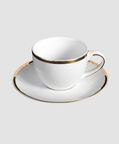 Home Deco and More Gold-rimmed Tea Cups 6-piece Set, Packshot View