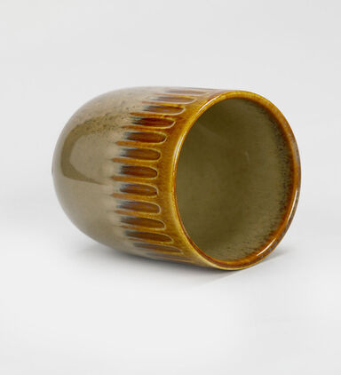 Home Deco and More Ceramic Glaze Layers Mug, Brown, Packshot View