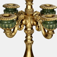 Polyresin Vintage Candle Stick - 26 X26 X 39.5 Cm