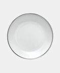 Guy Degrenne Galon Platine Porcelain Soup Plate, Packshot View