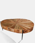 Home Deco and More Sunburst Iron Coffee Table, Packshot View