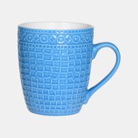 Excellent Houseware Porcelain Printed Mug, Blue, Packshot View