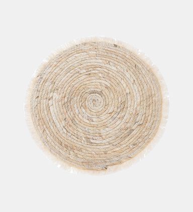 Cattail Leaf Textured Round Placemat