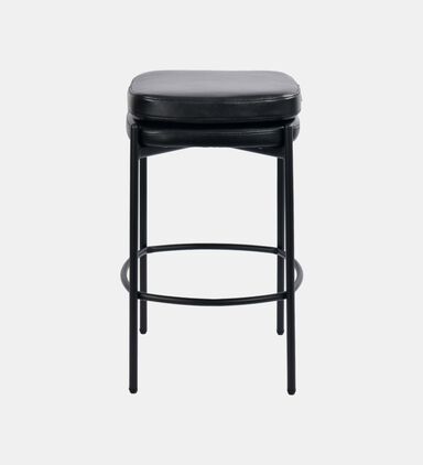 Home Deco and More Griffin Plywood Bar Stool, Black, Packshot View