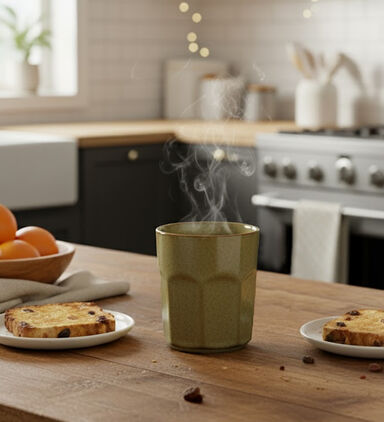 Home Deco and More Earthy-toned Structured Mug, Beige, Packshot View