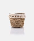 Straw Fringes Baskets 2-piece Set