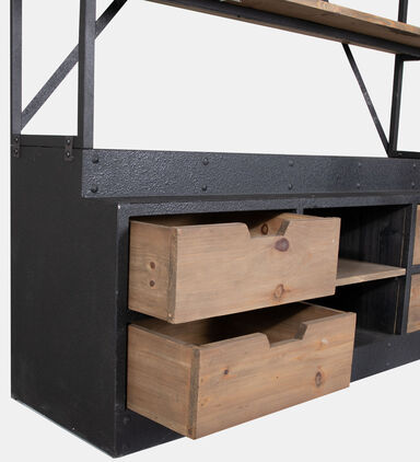 Home Deco and More Hawk Ladder Drawer Pine Bookcase, Packshot View