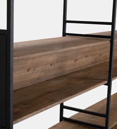 Home Deco and More Judy Iron Pine Bookcase, Packshot View