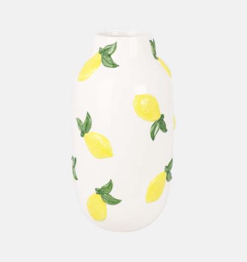 Porcelain Lemons Design Vase
