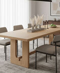Home Deco and More Drayton Wood Dinning Table, Brown, 260x100x76-cm, Packshot View